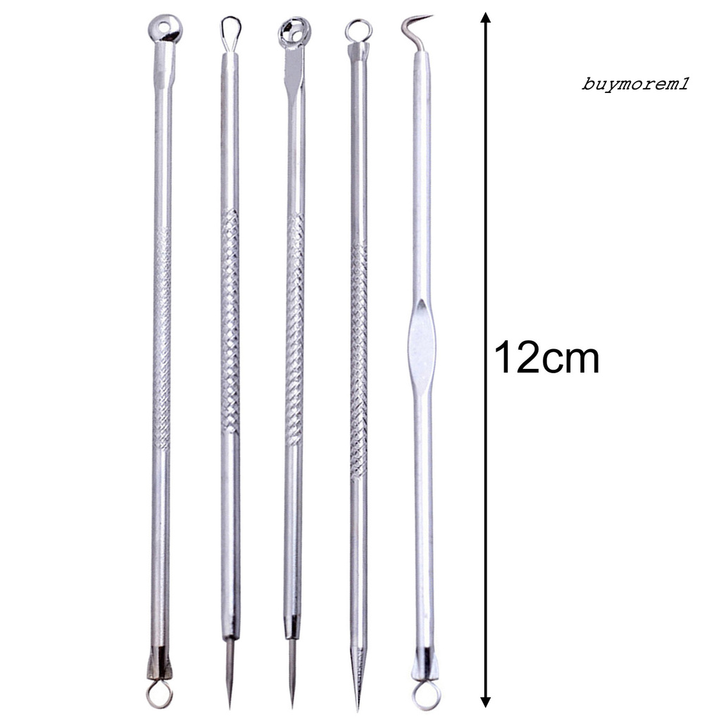 Bộ 5 món dụng cụ nặn mụn bằng thép không gỉ cao cấp