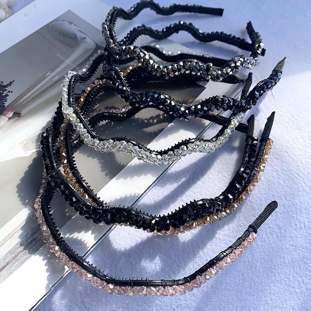 Băng đô cài tóc đính pha lê nhân tạo hình hoa nhiều màu sang trọng thời trang cho nữ