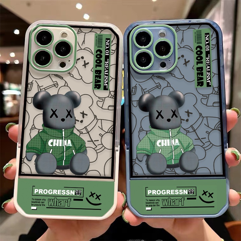 Ốp Điện Thoại Silicon TPU Mềm Chống Sốc In Hình Gấu Dễ Thương Cho IPhone 11 12 13 Pro MAX XR X XS MAX 6 7 6s 8 Plus
