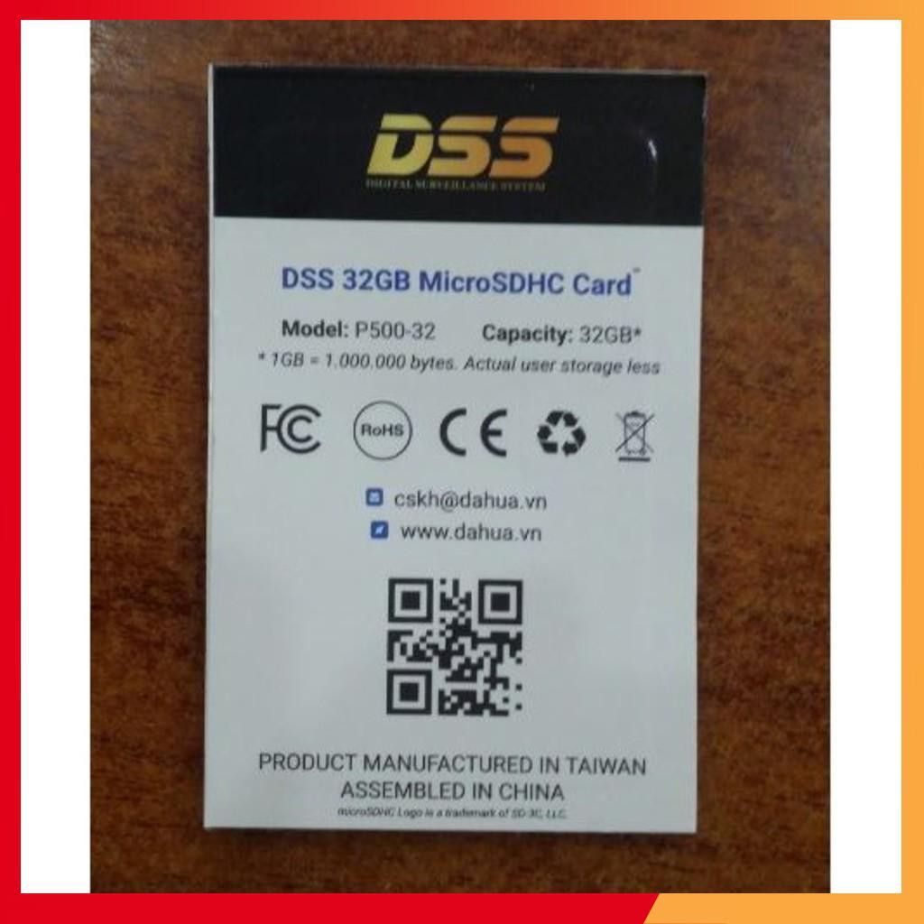 ☂ Thẻ nhớ DSS Dahua 32Gb chuyên dụng cho điện thoại và camera giám sát- Cam kết hàng chính hãng ☁