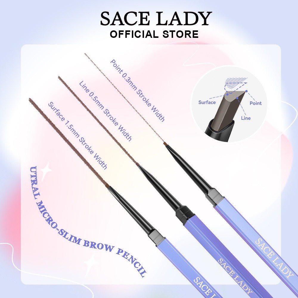 Chì kẻ lông mày SACE LADY chống nước lâu trôi 0.1g - SL355