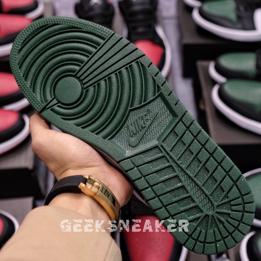 [GeekSneaker] Giày Sneaker cổ thấp Jordan 1 Low Green Toe