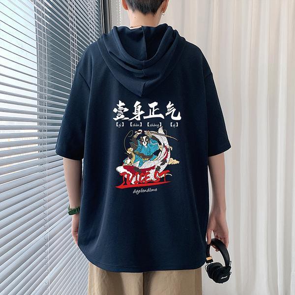 Áo Hoodie Ngắn Tay Thời Trang Năng Động Cho Nam