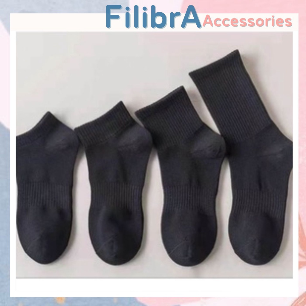 Tất dớ đen dày dặn chất mịn thấm hút mồ hôi loại đep Filibra TL010