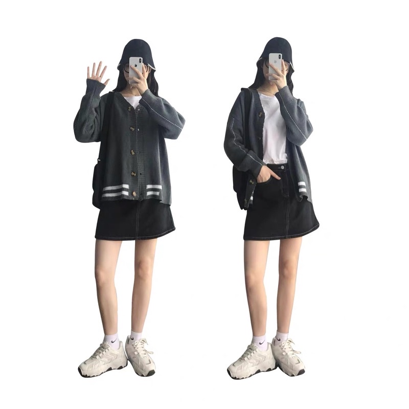Áo len cardigan ulzzang HQ kèm ảnh thật ở cuối ❣️🌸