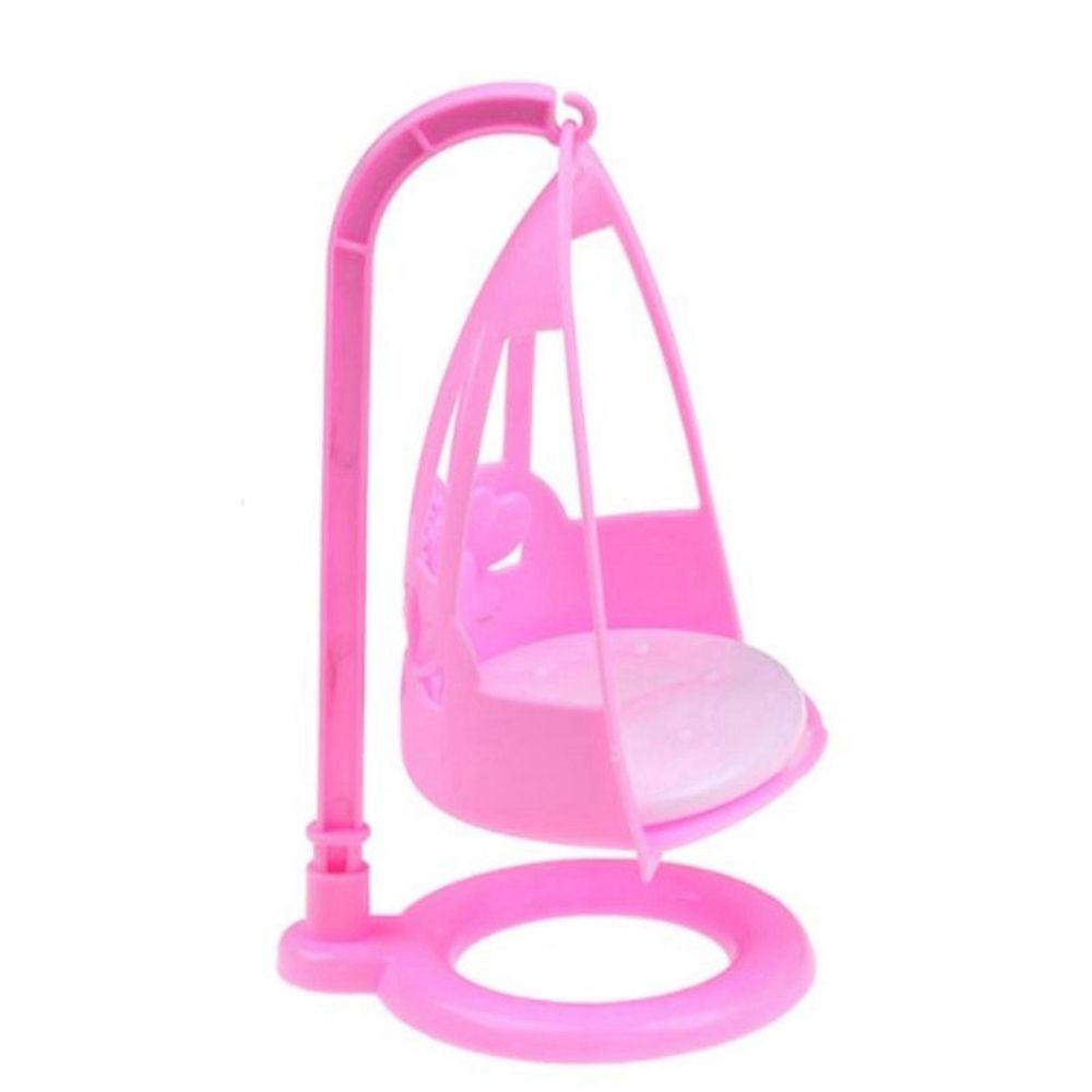 Set 1 / 2 Ghế Xích Đu Bằng Nhựa Trang Trí Nhà Búp Bê 1 / 2
