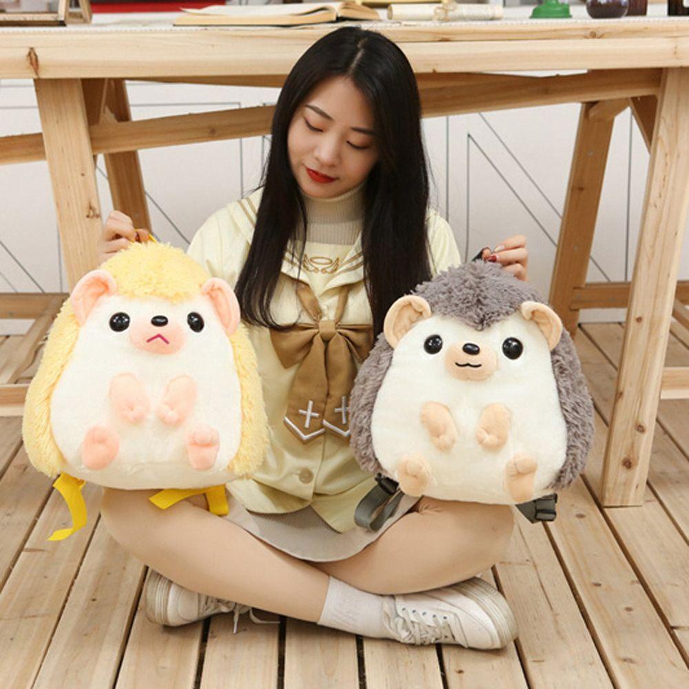 Mmluck Ba Lô Hình Nhím Nhồi Bông Có Khóa Kéo Đáng Yêu Dành Cho Trẻ Em
