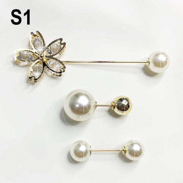 SHOPPRO - CÀI ÁO CAO CẤP - KIỂU TRÂM CÀI ÁO SET 3 MÓN HẠT MẸC CÀI VÁY ĐẦM THANH LỊCH CA04 S01