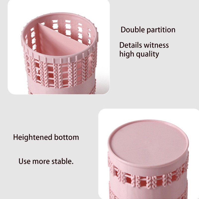 Giá Đỡ Bút 2 Ngăn Hình Rổ Trái Cây Phong Cách Dành Cho Văn Phòng / Trường Học