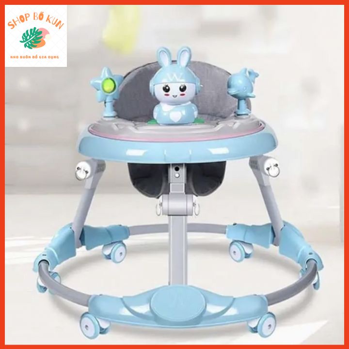 XE TRÒN TẬP ĐI BÁNH XE XOAY 360 ĐỘ TIỆN LỢI CÓ PHÁT NHẠC VUI NHỘN CHO BÉ YÊU