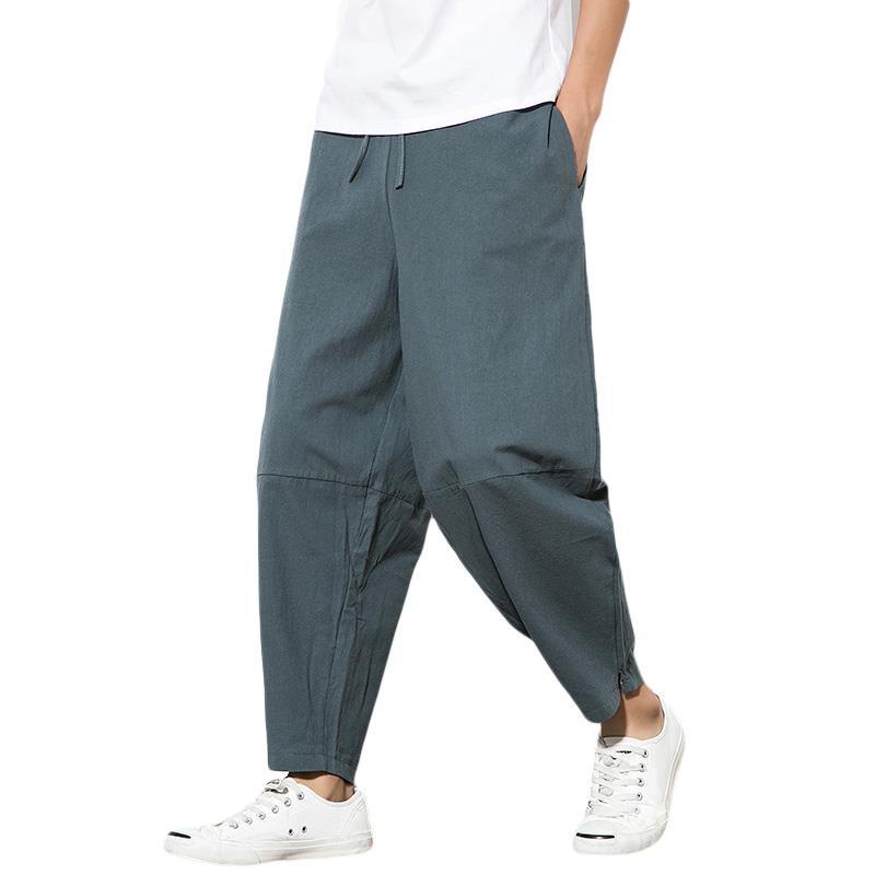 Quần Harem Ống Rộng Plus Size Phong Cách Trung Hoa Cho Nam