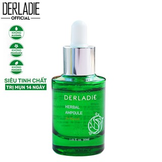 Tinh Chất Thảo Dược Hỗ Trợ Giảm Mụn Derladie Herbal Ampoule For Blemish 30ml