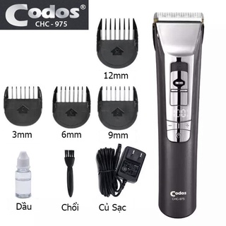 ⭐Rẻ nhất Shopee⭐Tông đơ cắt tóc Codos CHC-975 CHÍNH HÃNG cao cấp có màn hình LCD