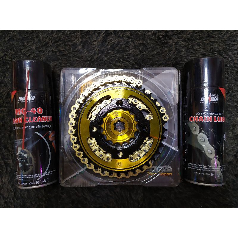 Nhông Sên Dĩa GH Sirius - Jupiter tặng kèm ( Rửa sên + Bôi trơn sên  )