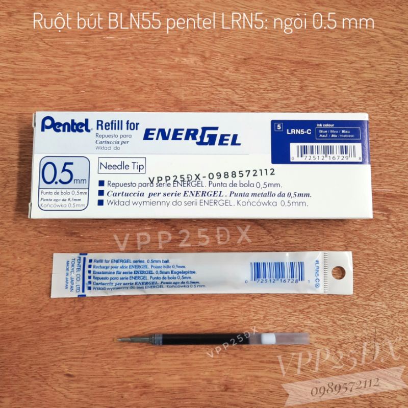 Bút,Ruột ký Pentel ngòi 0.5mm,0.7mm,1.0mm.(Hàng chính hãng)