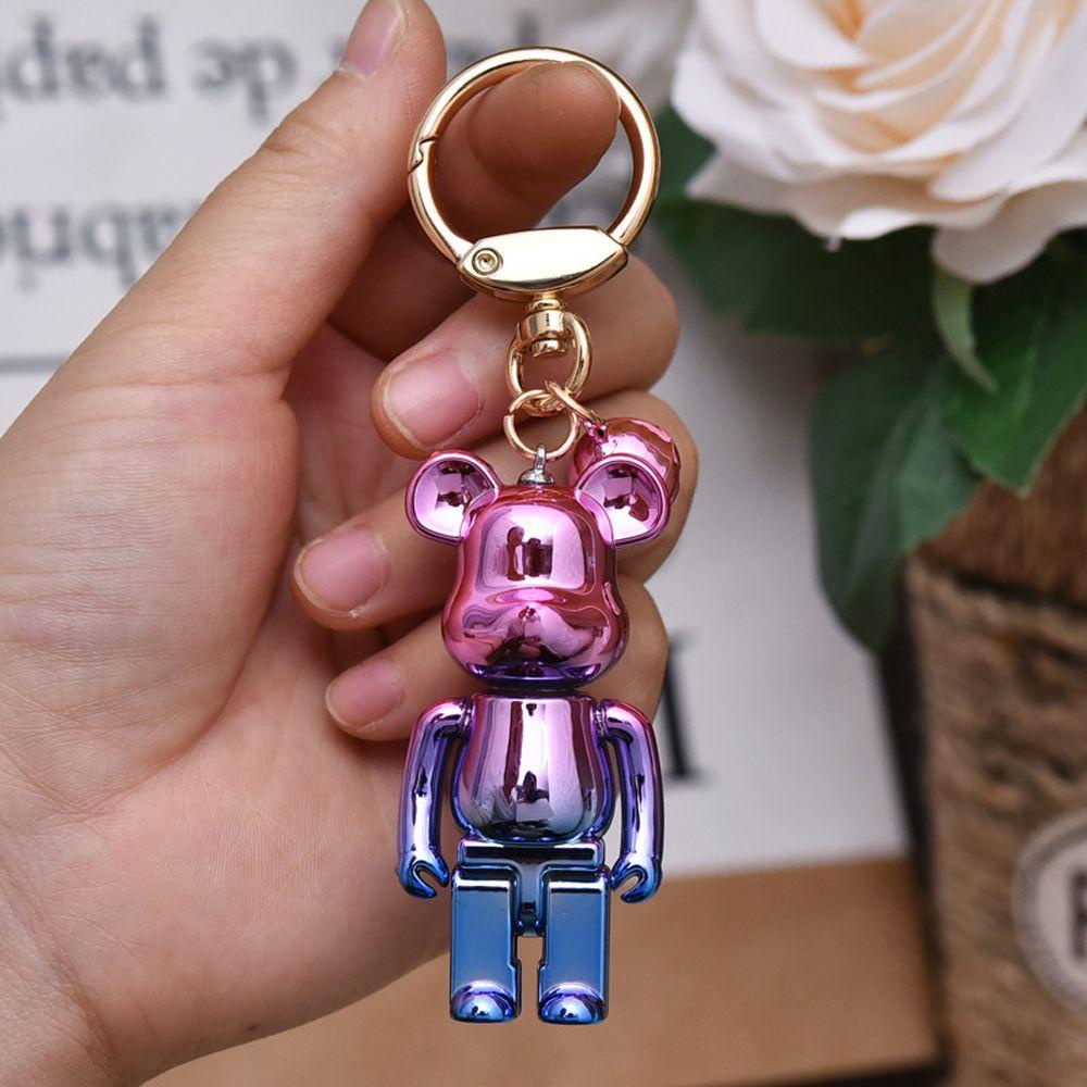 Móc Chìa Khóa Xe Hơi / Túi Xách Hình Gấu Chuông Nhỏ Sáng Tạo Thời Trang