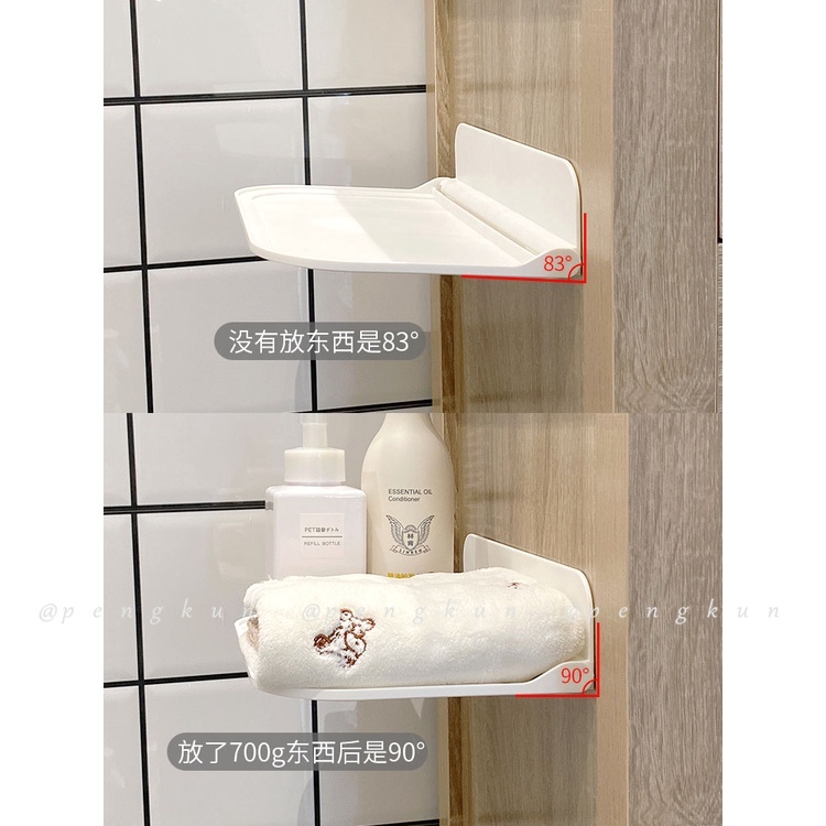 Kệ Đựng Đồ Gắn Tường Có Thể Gập Lại Tiện Dụng Cho Phòng Tắm/Nhà Vệ Sinh