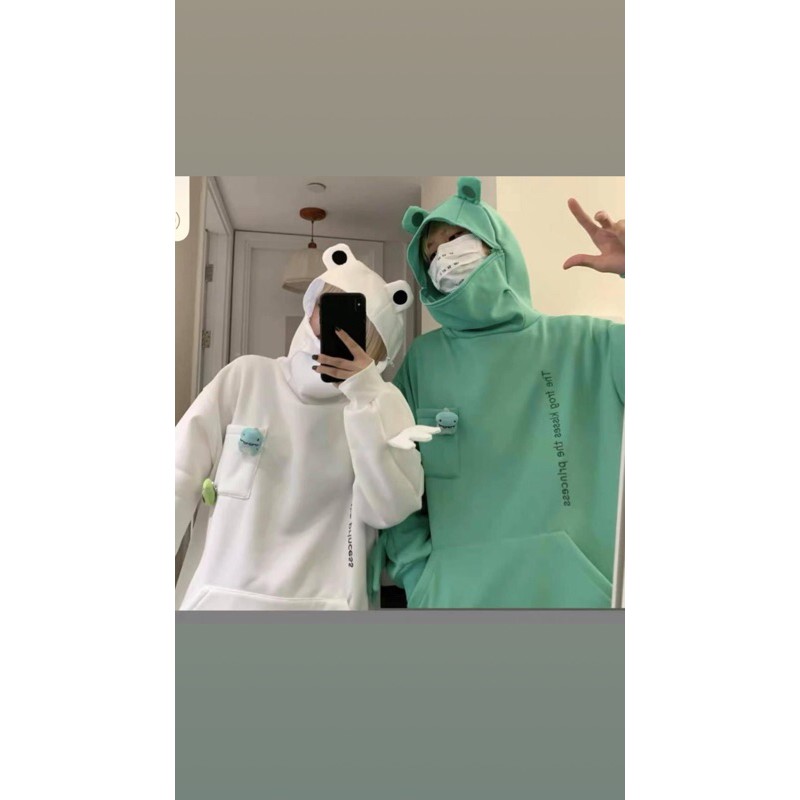 ÁO HOODIE ẾCH KHOÁ MIỆNG SIÊU CUTE 😂😂 | BigBuy360 - bigbuy360.vn