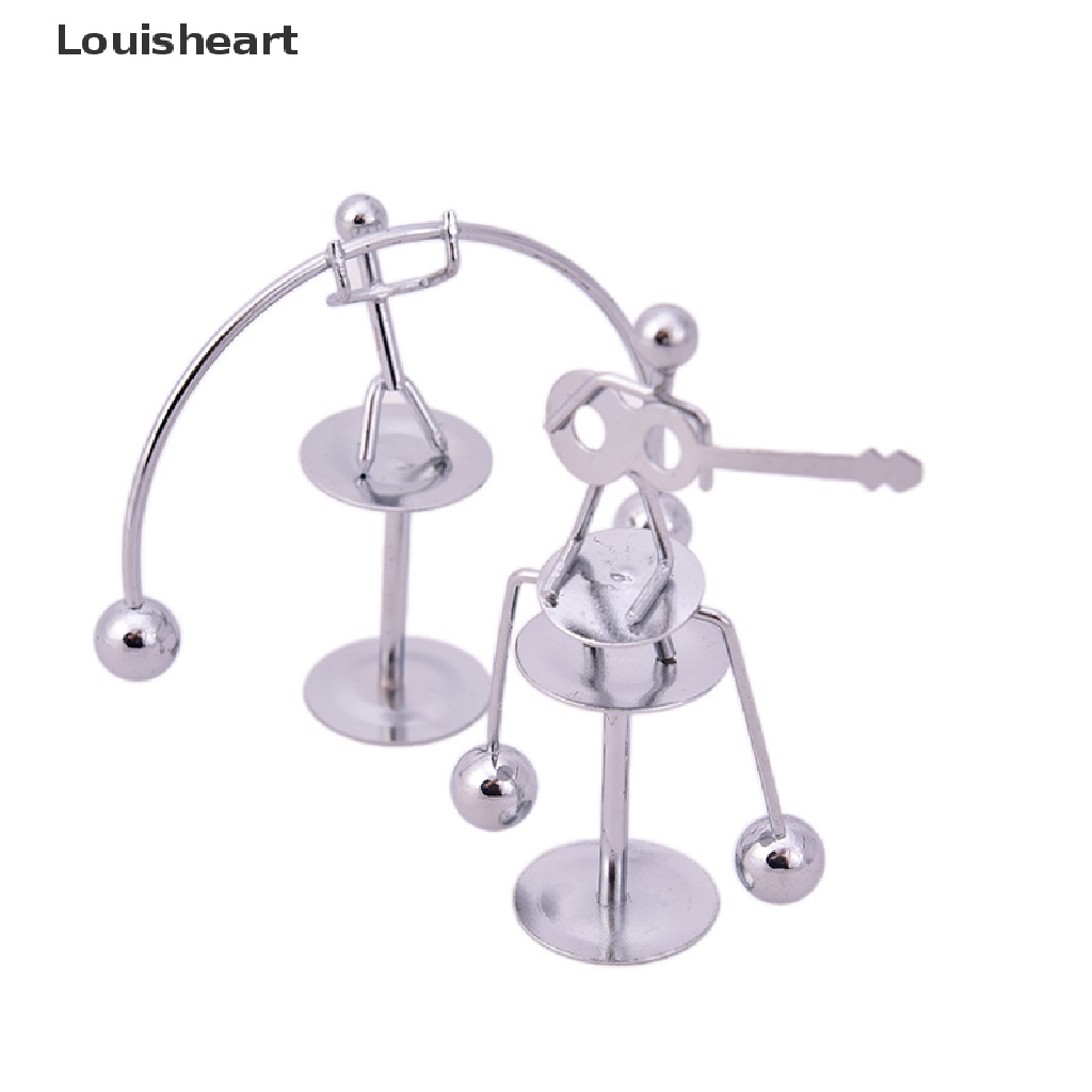 Louisheart Pendulum Cradle Science Physics Balance Toy Stainless Steel Newton Educational TFG