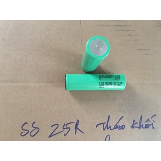 Pin lion 18650 samsung 25R, 1 viên tháo khối