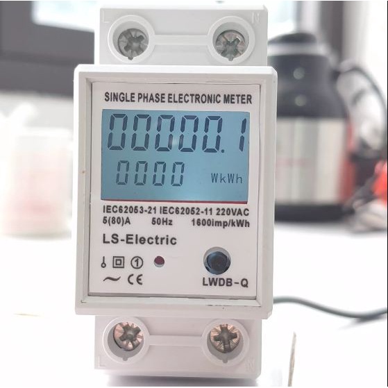 Công tơ điện tử, Đồng hồ điện LS-Electric 80A 220V có nút RESET độ chính xác cao màn hình hiển thị LCD P U I Kwh