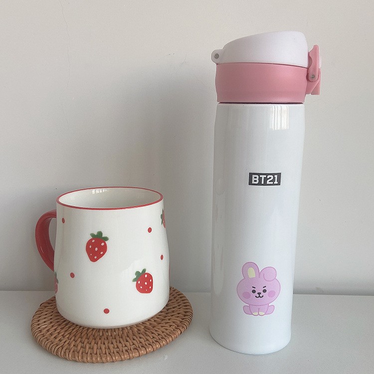 Bình Đựng Nước Bt21 500ml Có Thể Tái Sử Dụng