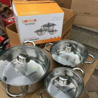 Bộ nồi 3 chiếc golsun