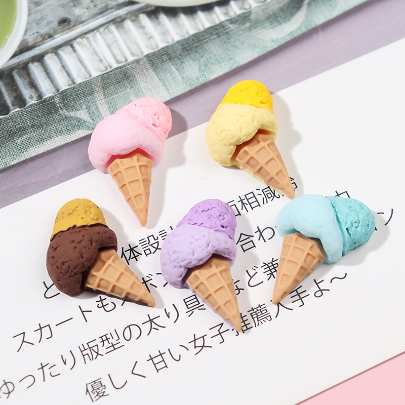 Kem mô phỏng Resin phụ kiện dép Crocs charm DIY khóa giày crocs jibbitz Nhựa trang sức Phụ kiện trang trí giày crocs nút trang trí điện thoại di động Nắp đậy / Khung ảnh / Cốc nước / Túi Nguyên liệu làm phụ kiện handmade sáng tạo