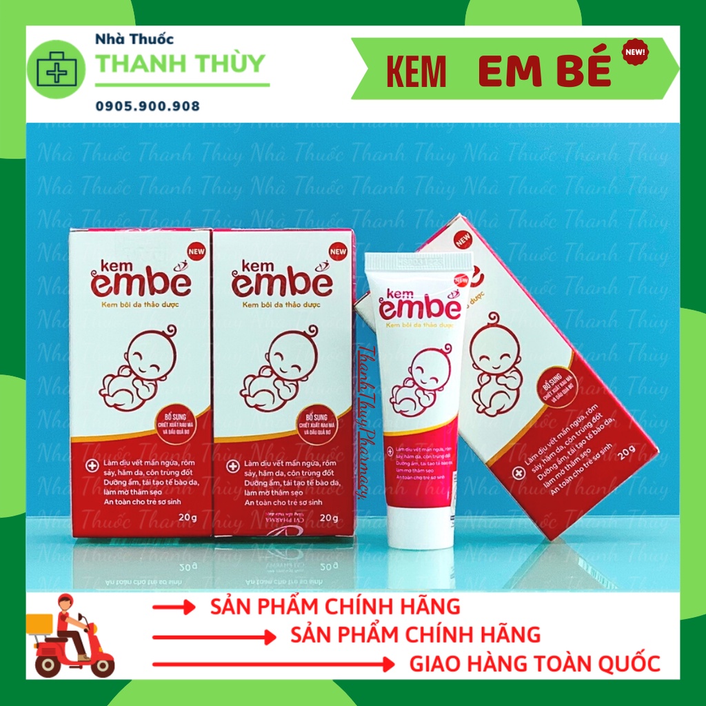 Kem Em Bé New [Tuýp 20g] Kem Dưỡng Ẩm Và Tái Tạo Tế Bào Da Giúp Chữa Rôm Sảy, Hăm Da, Chàm Sữa, Mẩn Ngứa