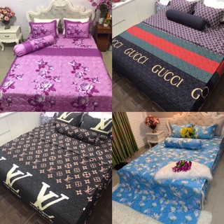 Set chăn ga trần bông poly
