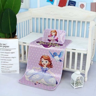 SET CHIẾU LỤA KÈM GỐI MÁT MỊN cho TRẺ SƠ SINH VÀ BÉ