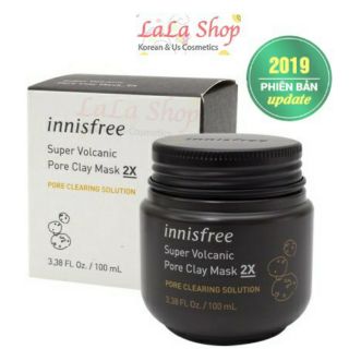 Mặt nạ super volcanic pore clay mask innisfree 2x