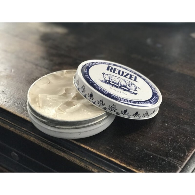 Sáp vuốt tóc Reuzel Clay Matte Pomade [Chính Hãng] giữ nếp tốt, độ bóng mờ, dễ gội rửa, dành cho tóc mỏng đến trung bình