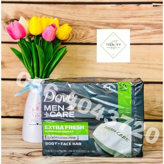 Xà bông 𝐃𝐎𝐕𝐄 𝐌𝐄𝐍 + 𝐂𝐀𝐑𝐄 𝐄𝐗𝐓𝐑𝐀 𝐅𝐑𝐄𝐒𝐇 𝐁𝐎𝐃𝐘 𝐀𝐍𝐃 𝐅𝐀𝐂𝐄 𝐁𝐀𝐑 90g