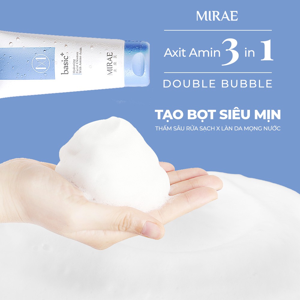 Sữa Rửa Mặt MIRAE làm sạch, cấp ẩm hỗ trợ dưỡng da