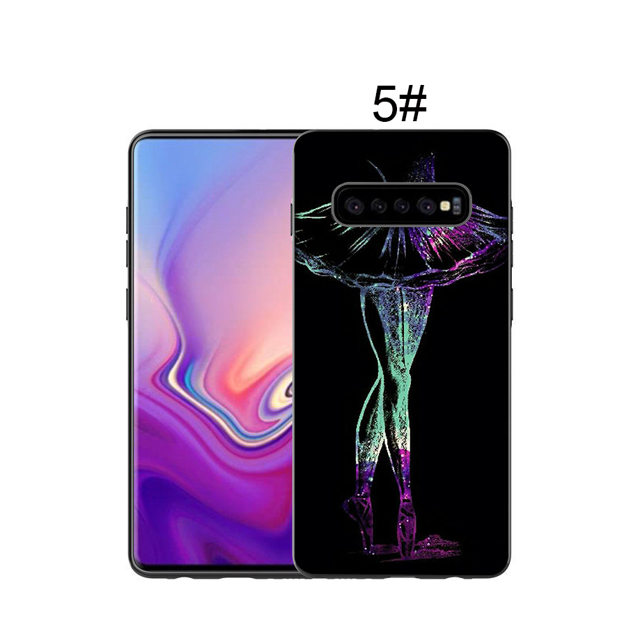 Ốp Lưng Silicone Mềm In Hình Cô Gái Múa Ba Lê Cho Samsung Galaxy S10 S9 S8 Plus S7 S6 Edge Md93