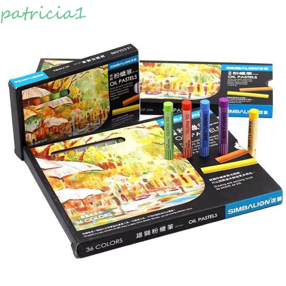 Set 12 / 24 / 36 bút sáp màu vẽ tranh sơn dầu chuyên nghiệp cho bé