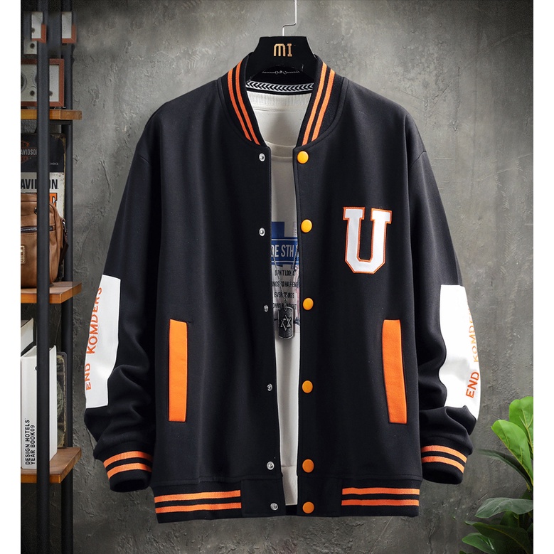 [SIÊU PHẨM] Áo Khoác Bomber Nam Nữ Unisex Mùa Hè Chữ U Phối Màu Viền Cổ Zenkonu AO KHOAC NAM 1000040
