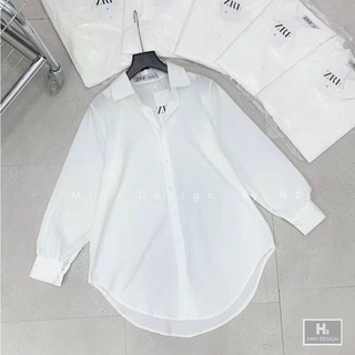 Áo sơ mi trắng nữ,áo sơ mi form rộng KIM054