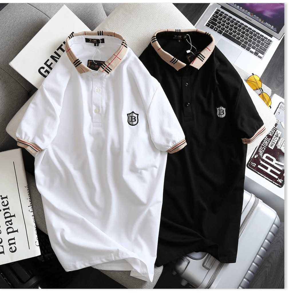 Áo Thun Nam Cổ Bẻ Ngắn Tay Trẻ Trung Năng Động ✮✮✮ HP