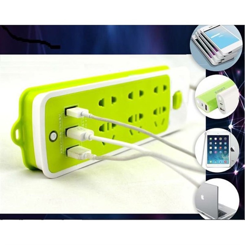 ⚡Chuyên Sỉ⚡ Ổ Cắm Điện Đa Năng 6 Lỗ Và 3 Cổng Sạc USB