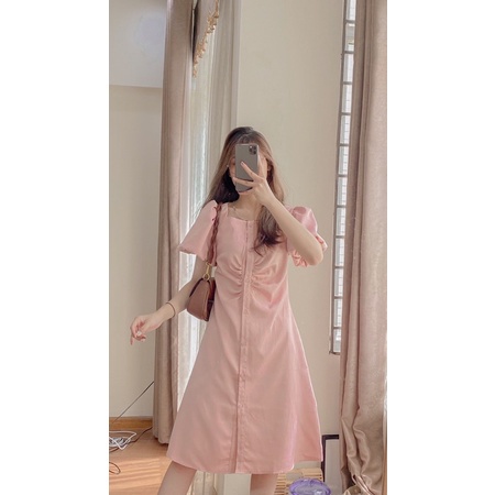 Váy Maxi Dúm Hồng Pastel, Đầm maxi, hàng loại 1 | BigBuy360 - bigbuy360.vn