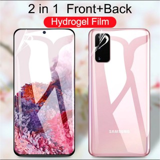 Bộ dán cường lực Samsung S20 Ultra, S20, S20 Plus full mặt trước, mặt sau dẻo mỏng chống va đập, trầy xước