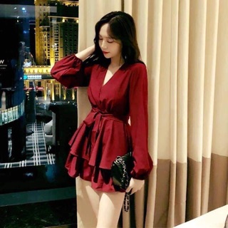 Váy von lụa đỏ