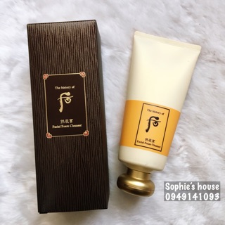 Sữa rửa mặt Whoo vàng Gong Jin Facial Foam Cleanser