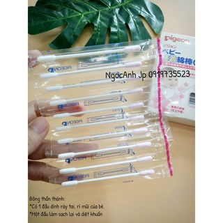 Hộp bông tăm kháng khuẩn Nhật cho bé