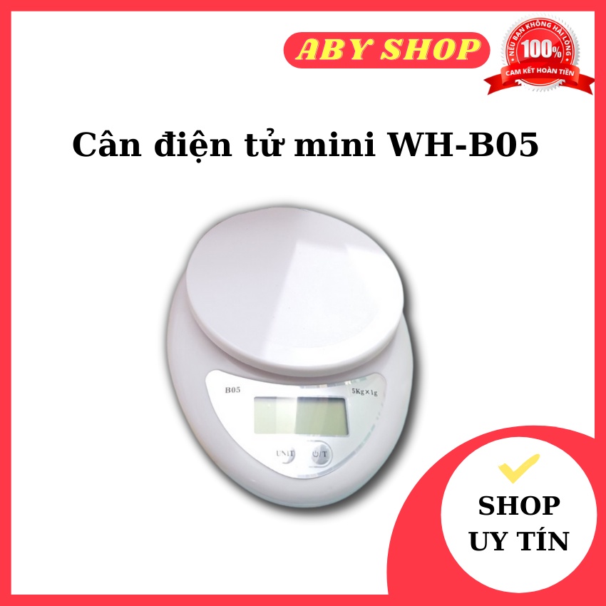 Cân điện tử mini WH-B05 ⚡ GIÁ SỐC ⚡ cân điện tử có độ chính xác cao, kiểu dáng đẹp, hiệu suất ổn định