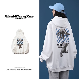 Áo Hoodie Form Rộng Phong Cách Hàn Quốc Năng Động Dành Cho Cả Nam Và Nữ