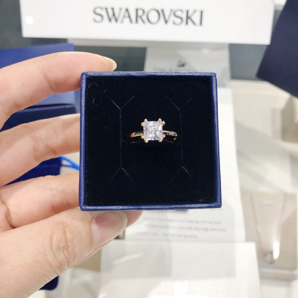 [Sản phẩm mới] Swarovski ATTRACT thiết kế đơn giản, nhẫn nữ thời trang cổ điển tươi trẻ và thanh lịch