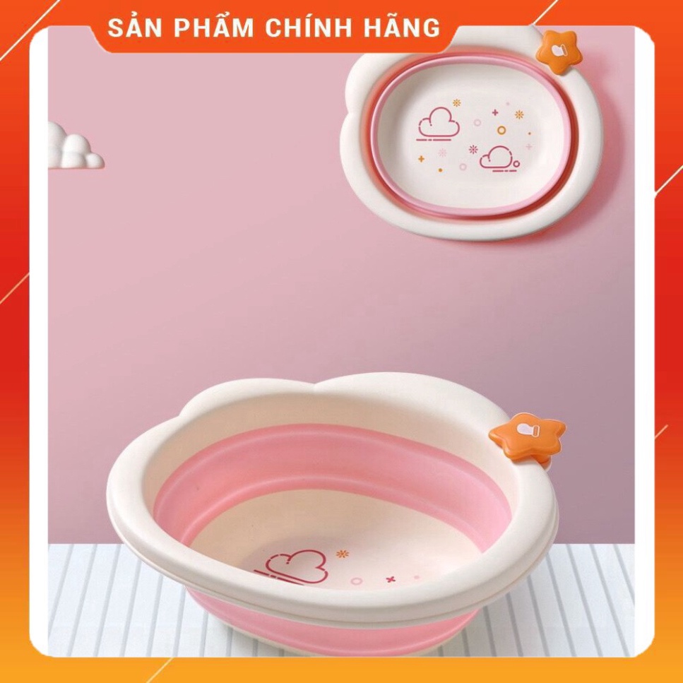 Chậu rửa mặt gấp gọn hình Đám Mây